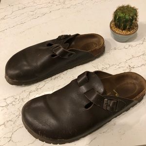 Birkenstock Boston Clogs Brown 40 Narrow
